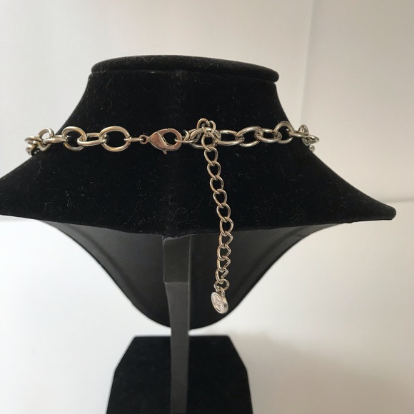 Simply Vera Silver Bead/Crystal Statement Necklace - Picture 4 of 6